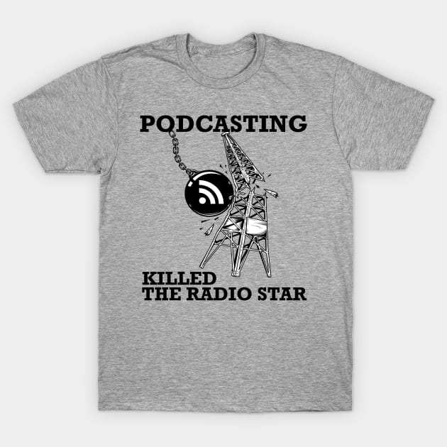 Podcasting Wrecking Ball T-Shirt by Free Podcast Tools